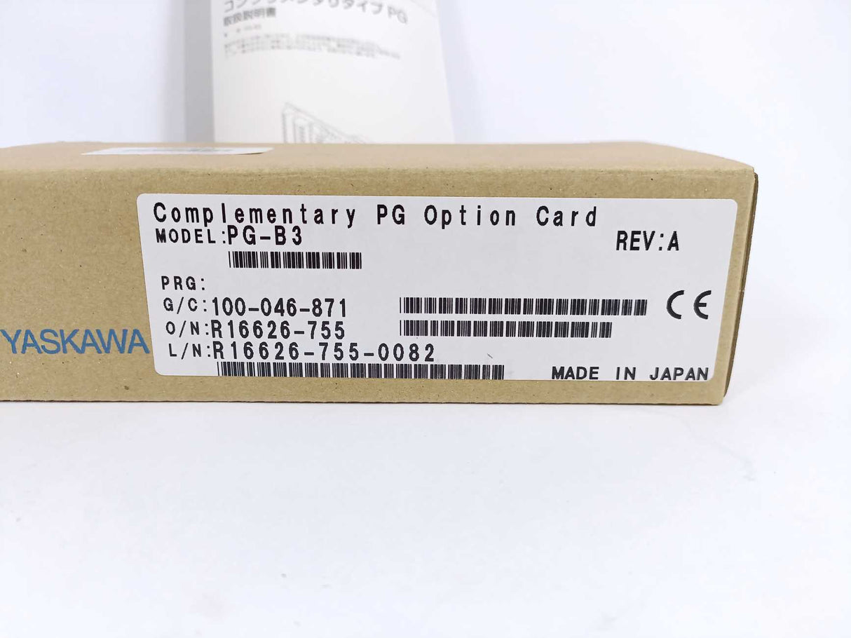 YASKAWA PG-B3 Complementary PG Option Card