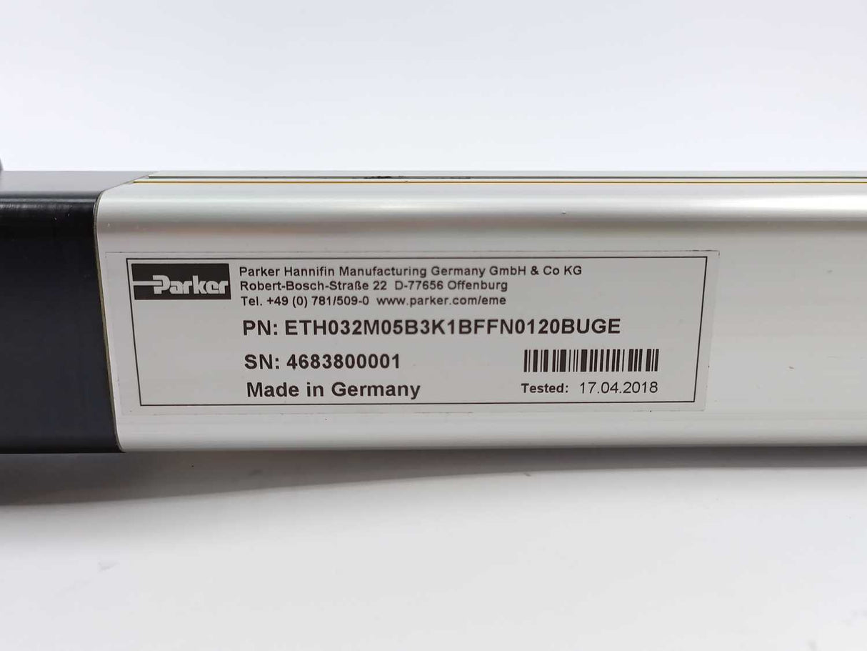 Parker ETH032M05B3K1BFFN0120BUGE High Force Electric Cylinder/Linear Actuator