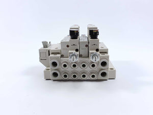 SMC Pneumatics SV2100-5FU Valve Manifold w/ 2x SV2000-00-P