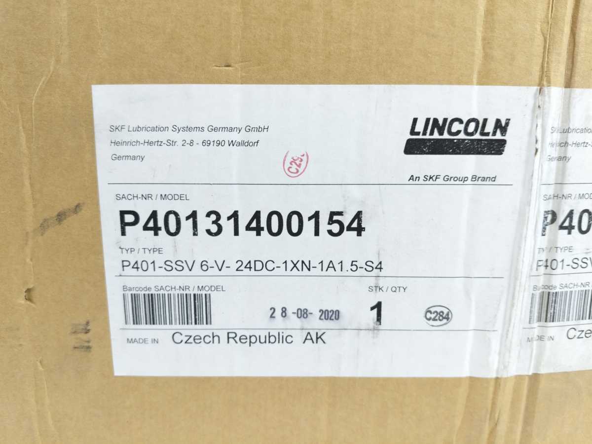 SKF Lincoln P40131400154 Progressive Pump P401-SSV 6-V-24DC-1XN-1A1.5-S4
