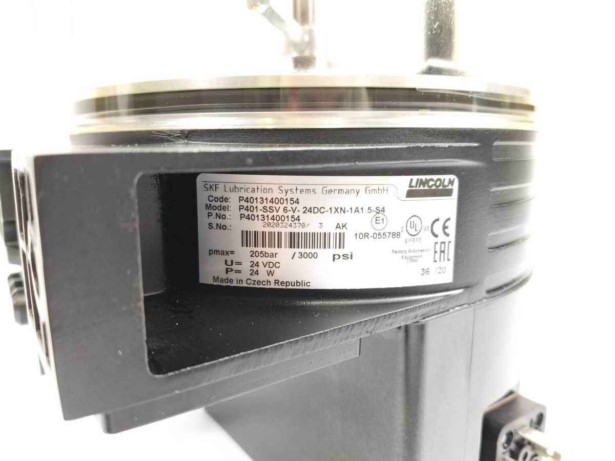 SKF Lincoln P40131400154 Progressive Pump P401-SSV 6-V-24DC-1XN-1A1.5-S4