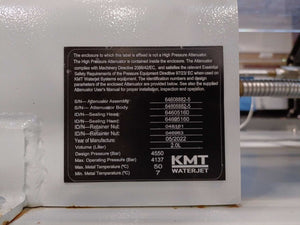 KMT Waterjet SLVI100 Streamline SL-VI 60000psi/100hp Cutting Pump Year 2022
