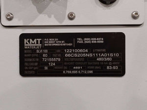 KMT Waterjet SLVI100 Streamline SL-VI 60000psi/100hp Cutting Pump Year 2022