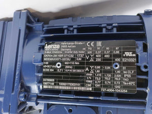 LENZE GKR04-2M HBR 071C32 MD 3-Phase AC Asyn. Motor, 0.37kW