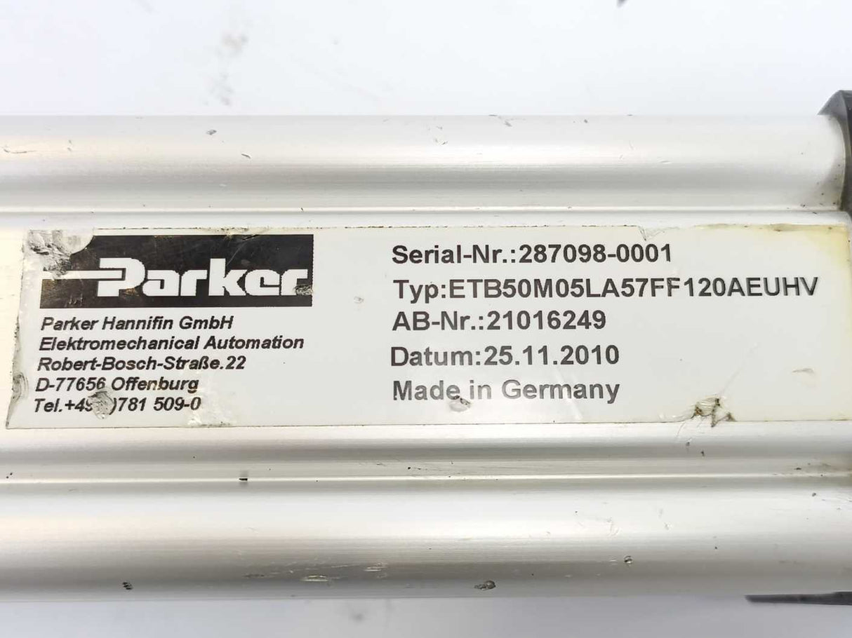 Parker ETB50M05LA57FF120AEUHV 13033202 Electro Thrust Cylinder