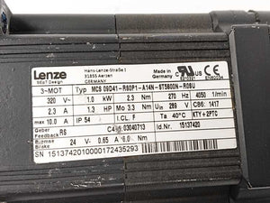 LENZE MCS 09D41-RS0P1-A14N-ST5800N-R08U 15137420 Servo Motor 320V 2.3A