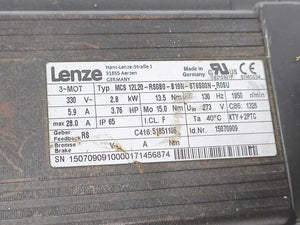 LENZE MCS 12L20-RS0B0-B19N-ST6S00N-R0SU 15070909 Servo Motor 330V 5.9A