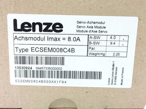 LENZE ECSEM008C4B Servo Axis Module