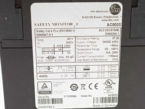 Ifm Electronic AC003S AS-Interface safety monitor