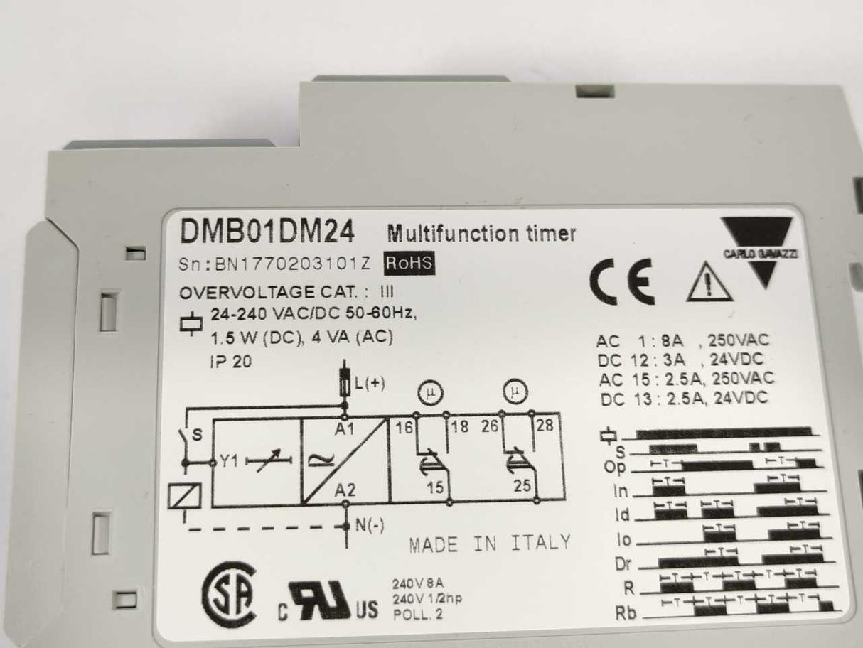 Carlo Gavazzi DMB01DM24 Multifunction timer