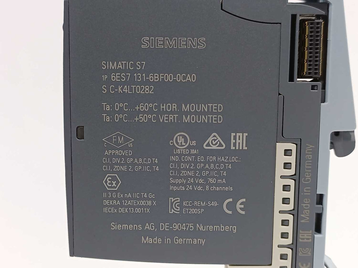 Siemens 6ES7131-6BF00-0CA0 SIMATIC S7 digital input module