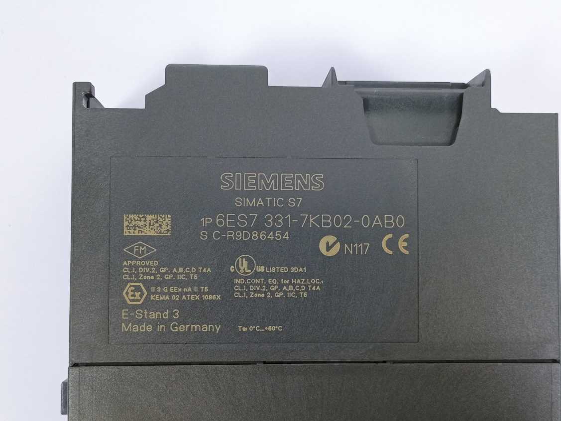 Siemens 6ES7331-7KB02-0AB0 SIMATIC S7-300, Analog input SM 331