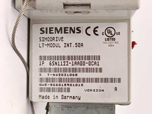 Siemens 6SN1123-1AA00-0CA1 SIMODRIVE 611 POWER MODULE, 1 AXIS, 50 A