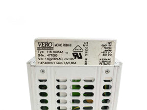 Vero 116-10064A Mono PK60-III, 115/230VAC, 47-400Hz, 1,5/0,85A