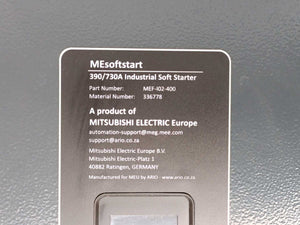 Mitsubishi 336778 MEsoftstart MEF-I02-400 390/730A Industrial Soft Starter