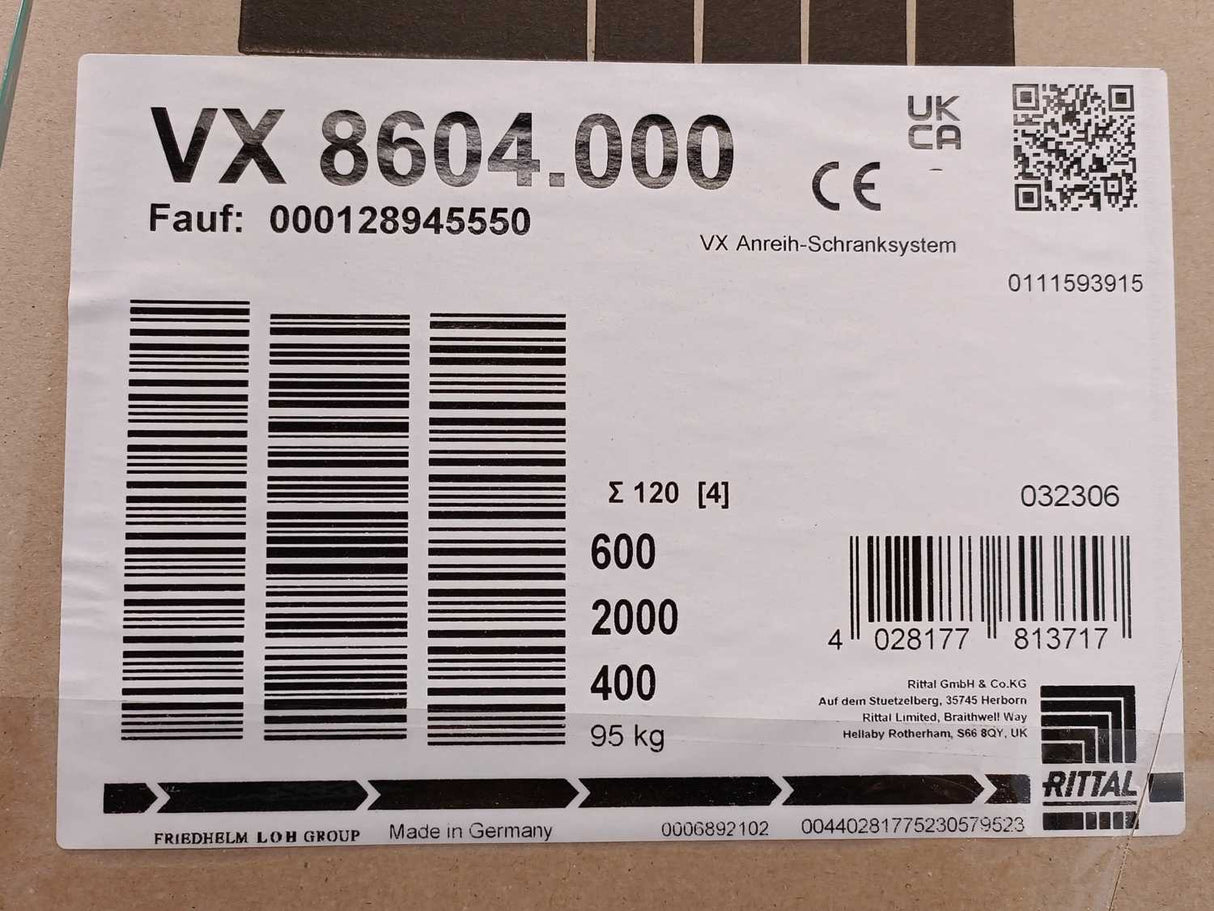 Rittal VX 8604000 VX 8604.000 Bayed Enclosure System VX25 Basic Enclosure
