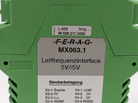FERAG MX063.1 Control Frequency Driver