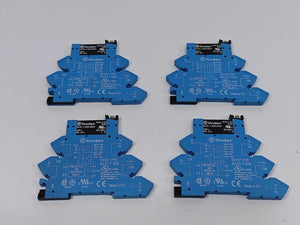 Finder 93.51.7.024 Relay Socket w/ 34.81.7.024.9024 24VDC Relay. Batch of 4