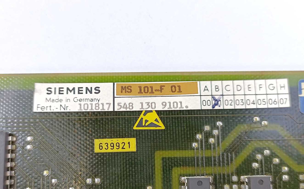 Siemens MS 101-F 01 548 130 9101. Board