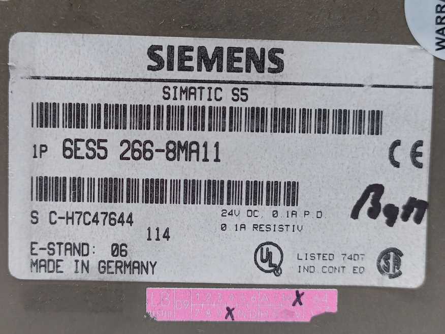Siemens 6ES5 266-8MA11 Position Control