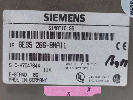 Siemens 6ES5 266-8MA11 Position Control