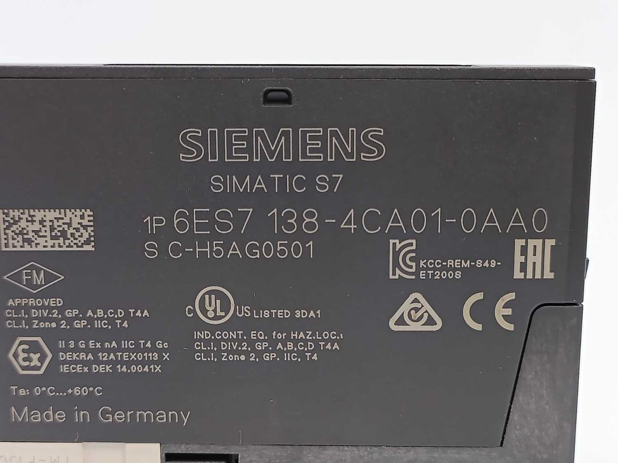 Siemens 6ES7138-4CA01-0AA0  6ES7193-4CC30-0AA0 3 Pcs.