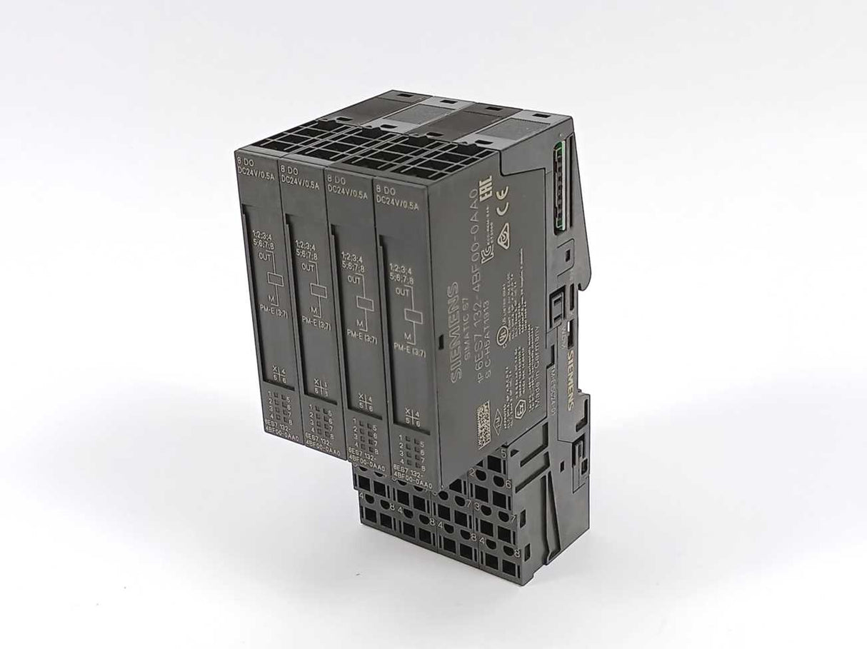Siemens 6ES7132-4BF00-0AA0 w/ 6ES7193-4CB30-0AA0 4 Pcs.