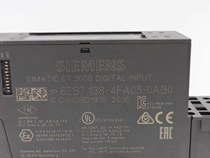 Siemens 6ES7138-4FA05-0AB0 PROFIsafe 4/8 F-DI DC24V & 6ES7193-4CF50-0AA0