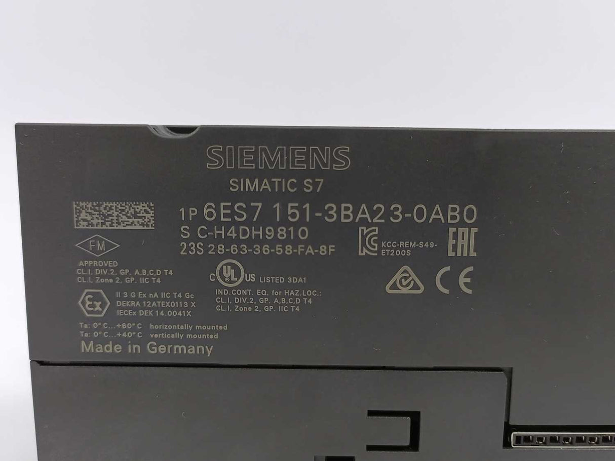 Siemens 6ES7151-3BA23-0AB0 Interface Module w/ Memory Card