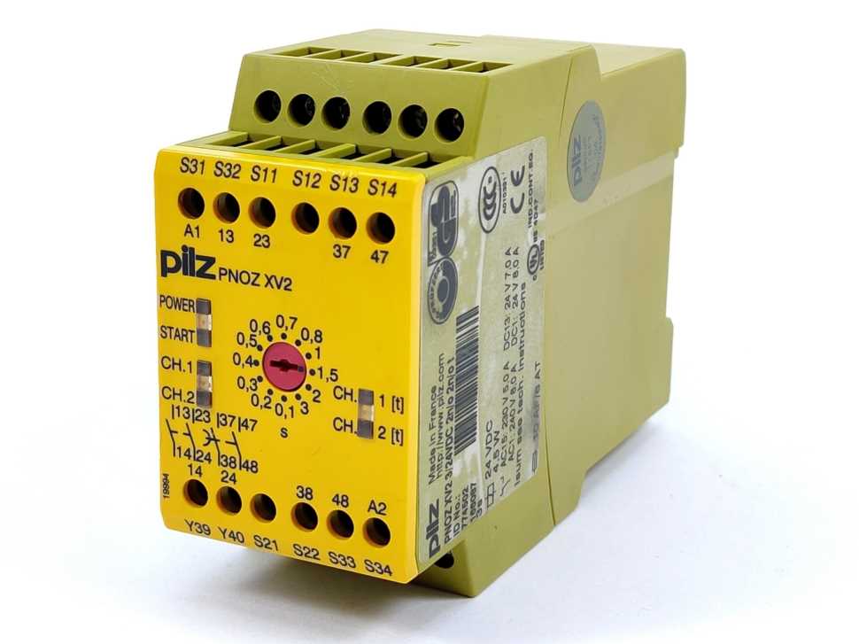 Pilz 774502 PNOZ XV2 3/24VDC 2n/o 2n/o t