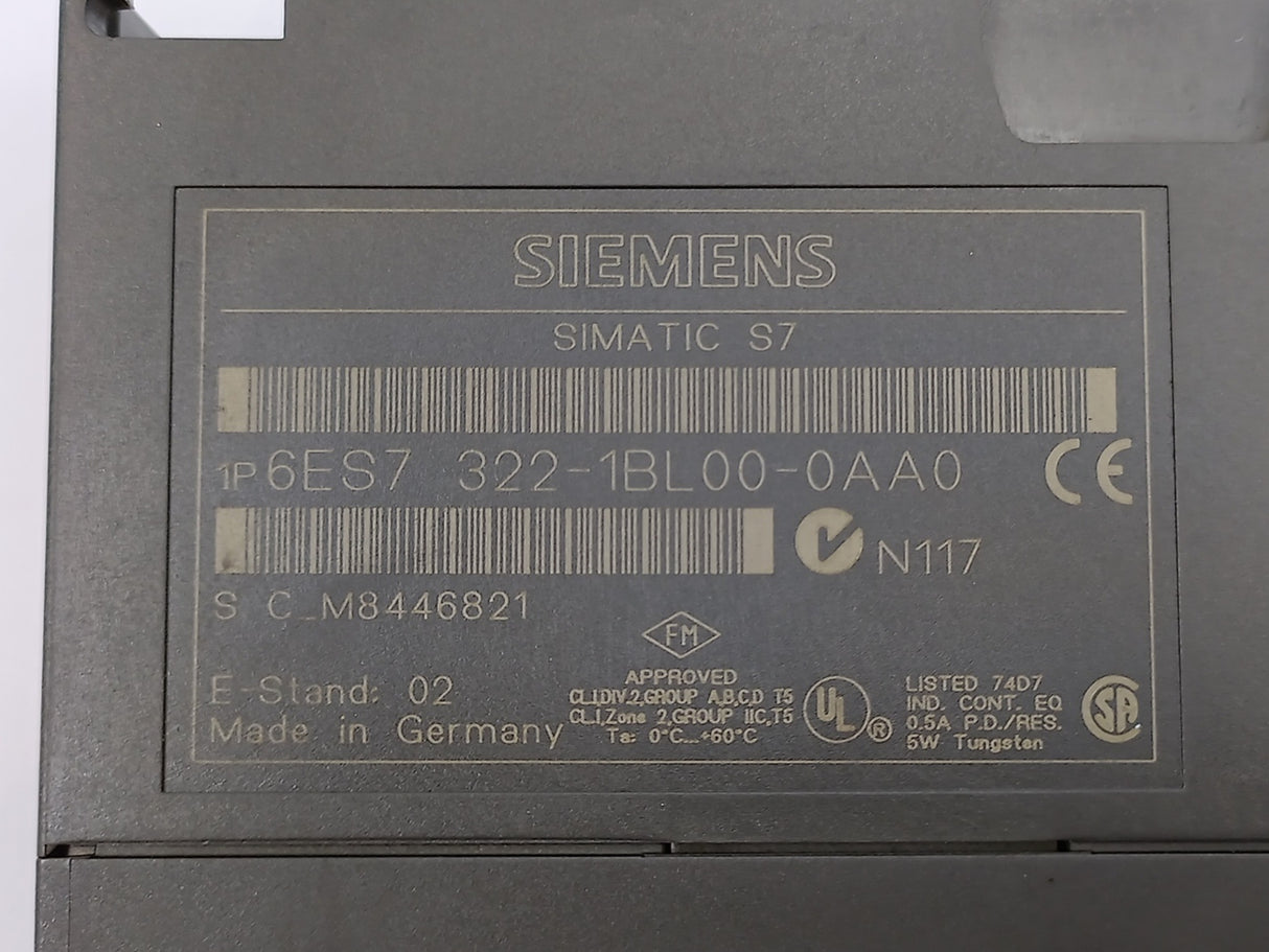 Siemens 6ES7322-1BL00-0AA0 SIMATIC S7-300 Digital output SM 322
