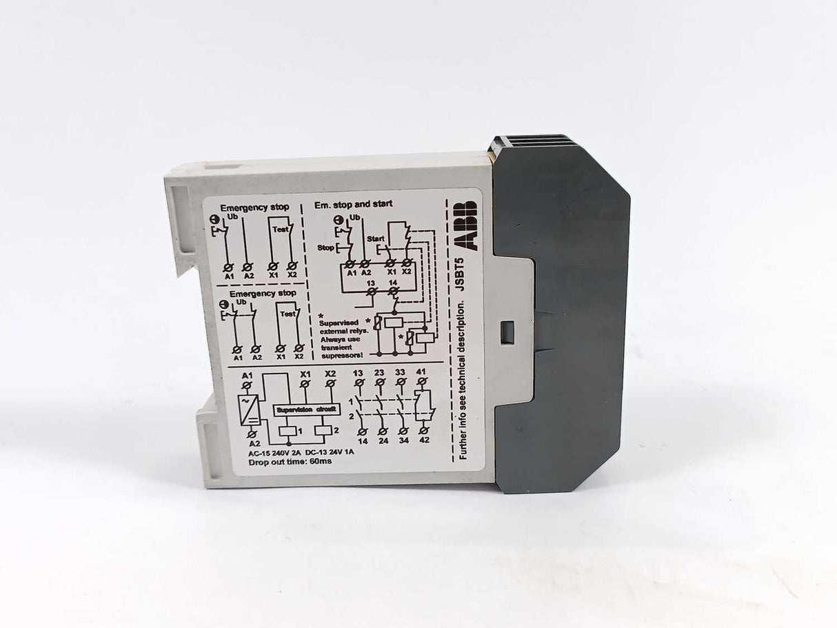ABB 2TLA010005R0100 Safety Relay, 24 V,  JSBT5