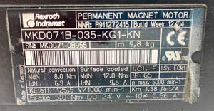 Rexroth Indramat R911272415 MKD071B-035-KG1-KN, MOTOR