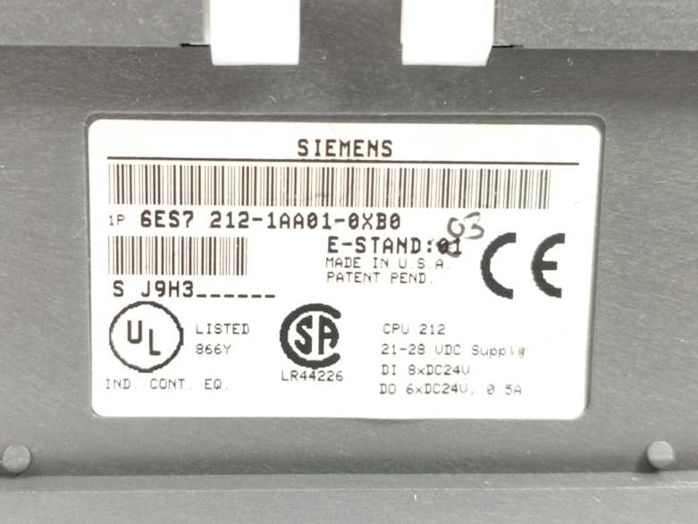 Siemens 6ES7212-1AA01-0XB0 SIMATIC S7-200 CPU 212