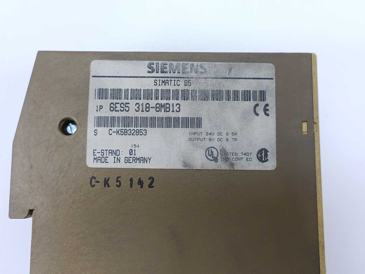 Siemens 6ES5318-8MB13 SIMATIC S5