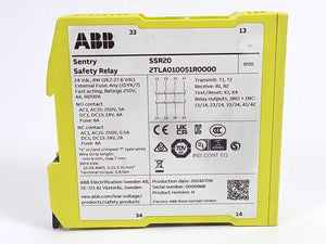 ABB 2TLA010051R0000 Sentry SSR20 Safety Realy