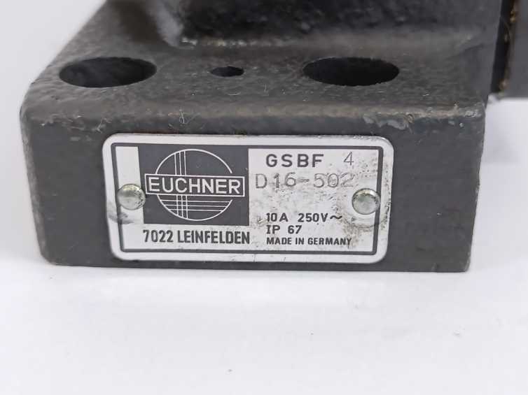 Euchner GSBF4D16-502 Switching Element 10A 250V IP67