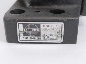 Euchner GSBF4D16-502 Switching Element 10A 250V IP67