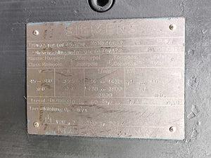 Siemens 1GG5184-0WE49-6HU5 Shunt Motor, NoN: 716657, V5