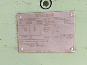 Siemens 1GG5184-0WE49-6HU5 Shunt Motor, NoN: 716752, V5