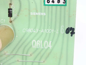 Siemens C98043-A1001-L6-07 Sermodrive 60Hz