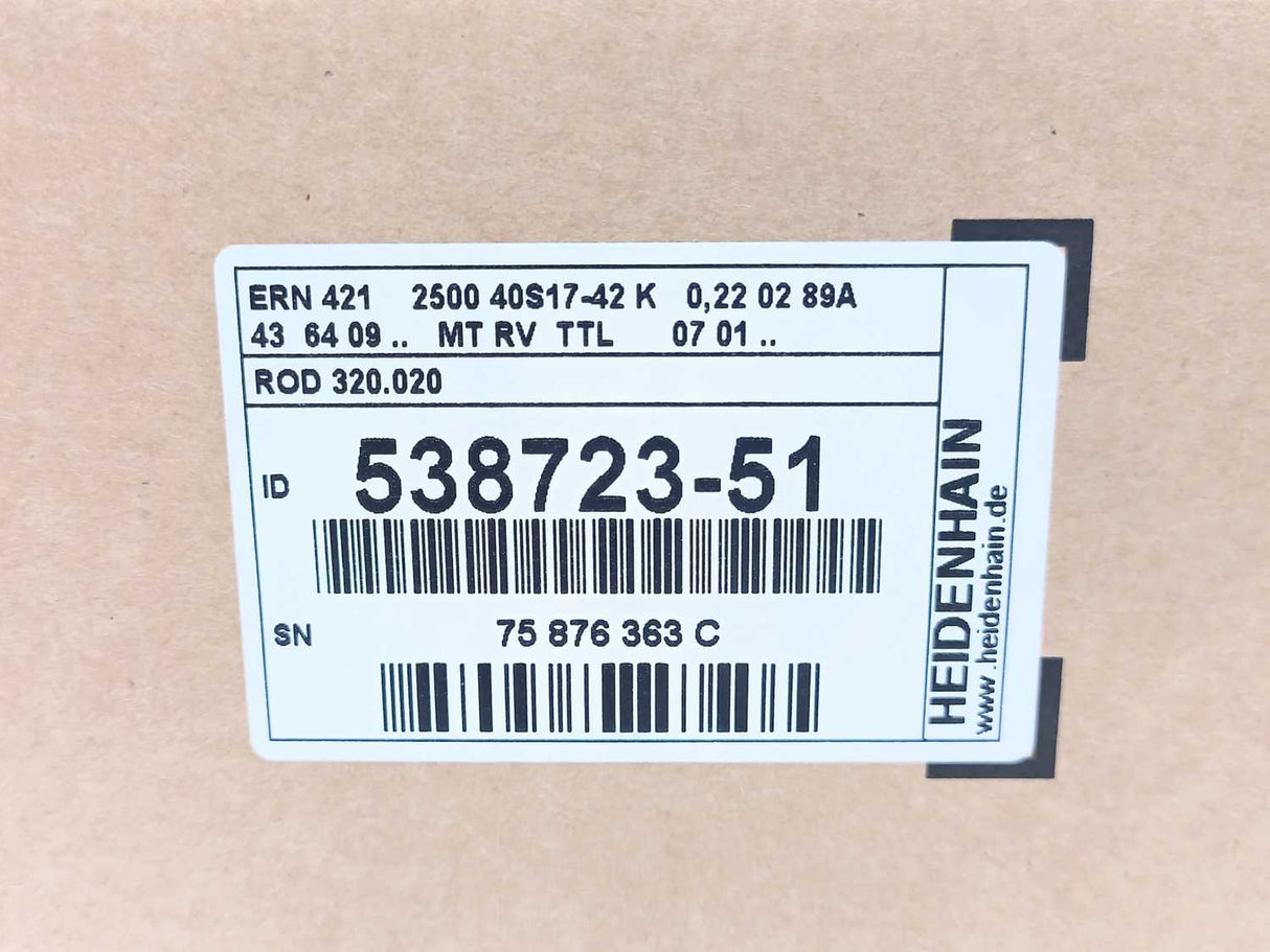 HEIDENHAIN 538723-51 ROD 320.020 2500 Incremental Rotary Encoder