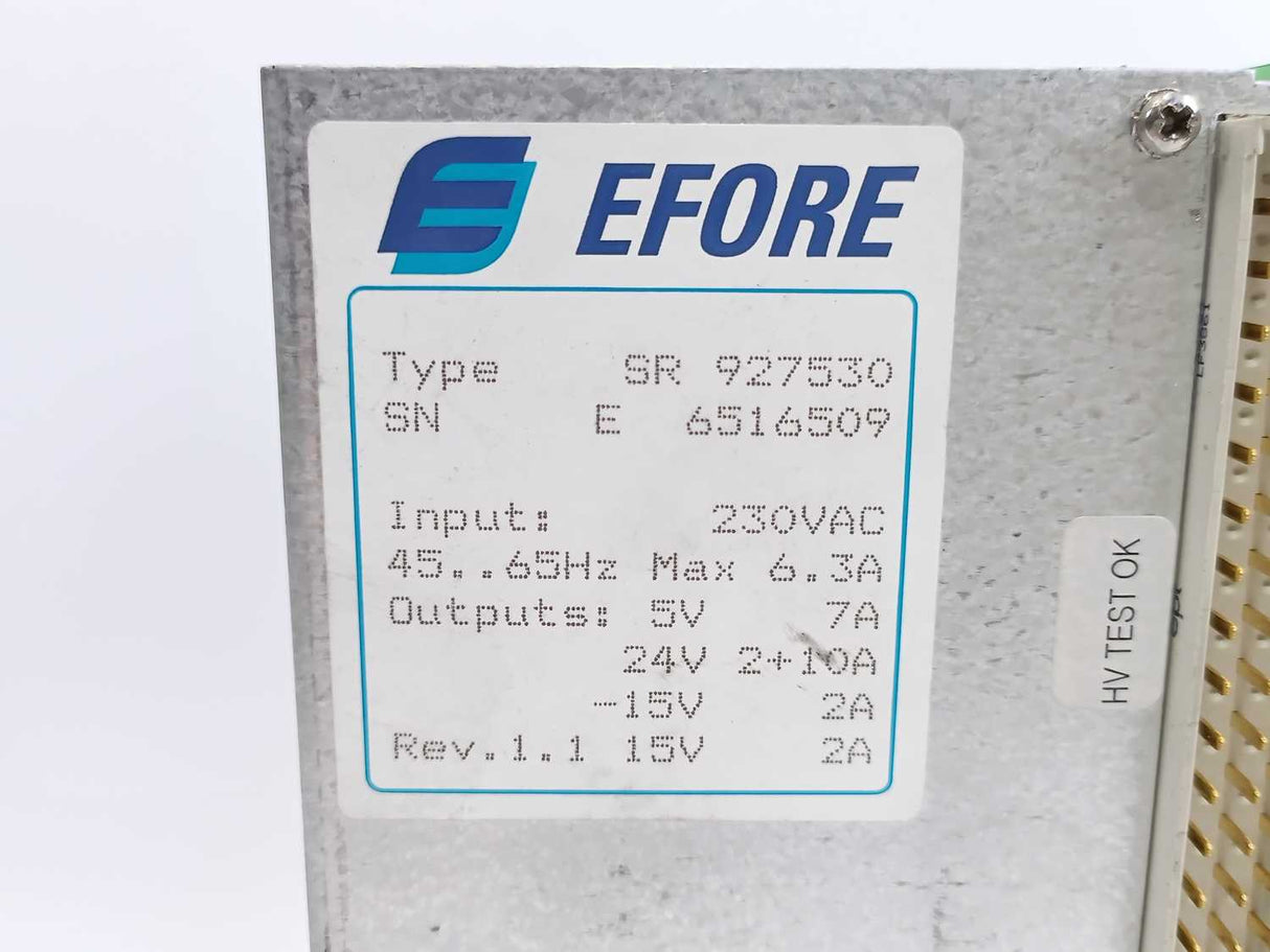Efore SR 927530 Power Supply Unit 230VAC, 45-65Hz, max 6.3A