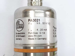 ifm PA-250-SBR14-A-ZVG/US/ /V PA3021 Pressure Sensor