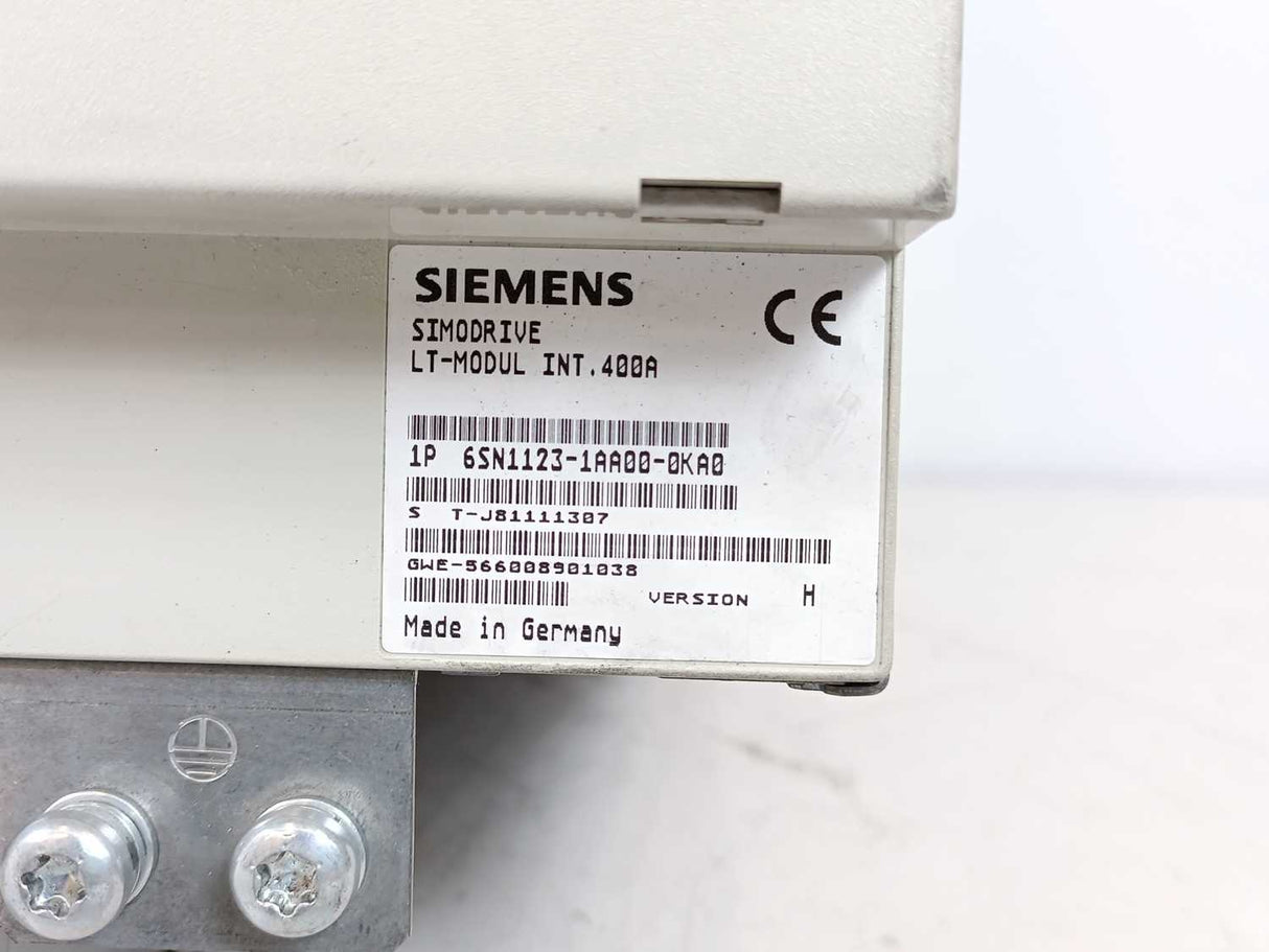 Siemens 6SN1123-1AA00-0KA0 Simodrive LT-Modul 400A