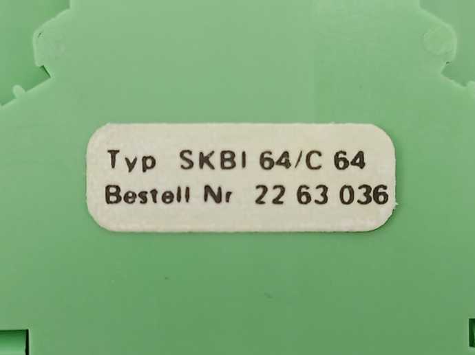 Phoenix Contact 2263036 SKBI 64/C64 Plug-in Card Block