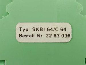 Phoenix Contact 2263036 SKBI 64/C64 Plug-in Card Block