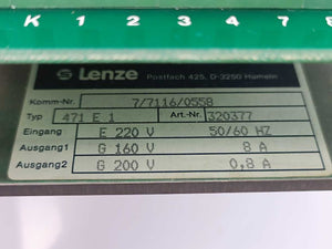 LENZE 320377 471 E 1 Speed Controller
