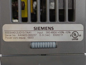 Siemens 6SE6440-2UD13-7AA1 MICROMASTER 440