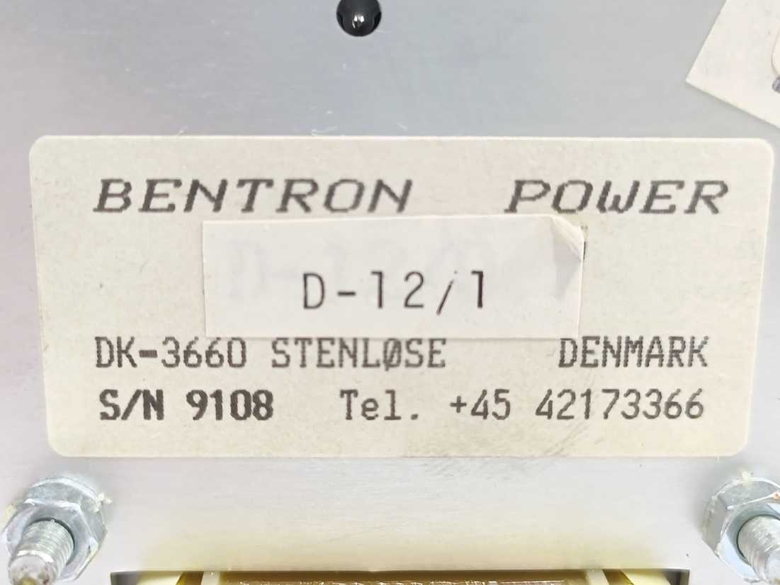 BENTRON POWER D-12/1 Power Supply 110/120 - 220/240VAC
